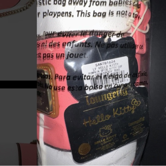 🎃 - Loungefly - Hello Kitty - Pumpkin Spice Latte Wave Crossbody Purse - Picture 7 of 7